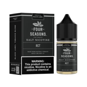 Four Seasons Black Label RCT Roasted Coffee Tobacco 30mL salt nic Austin Vape and Smoke