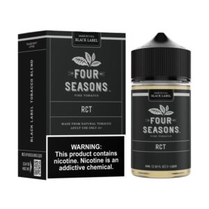 Four Seasons Black Label RCT Roasted Coffee Tobacco 60mL e-liquid Austin Vape and Smoke