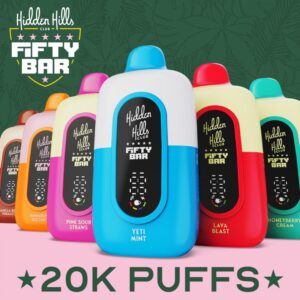 Fifty Bar x Fruitia 20K puff disposable vape Austin Vape and Smoke