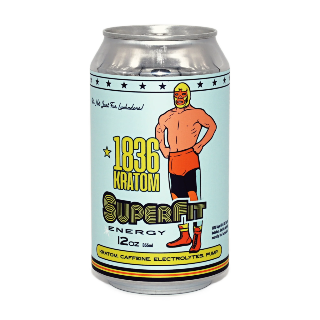 1836 Kratom SuperFit Pumped Punch 12oz can Austin Vape And Smoke