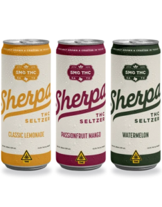 Sherpa 5mg THC seltzer can Austin Vape And Smoke