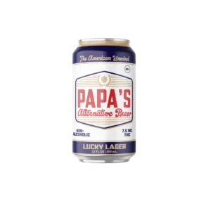 Papa's Alternative Brew hemp beer cans Austin Vape And Smoke